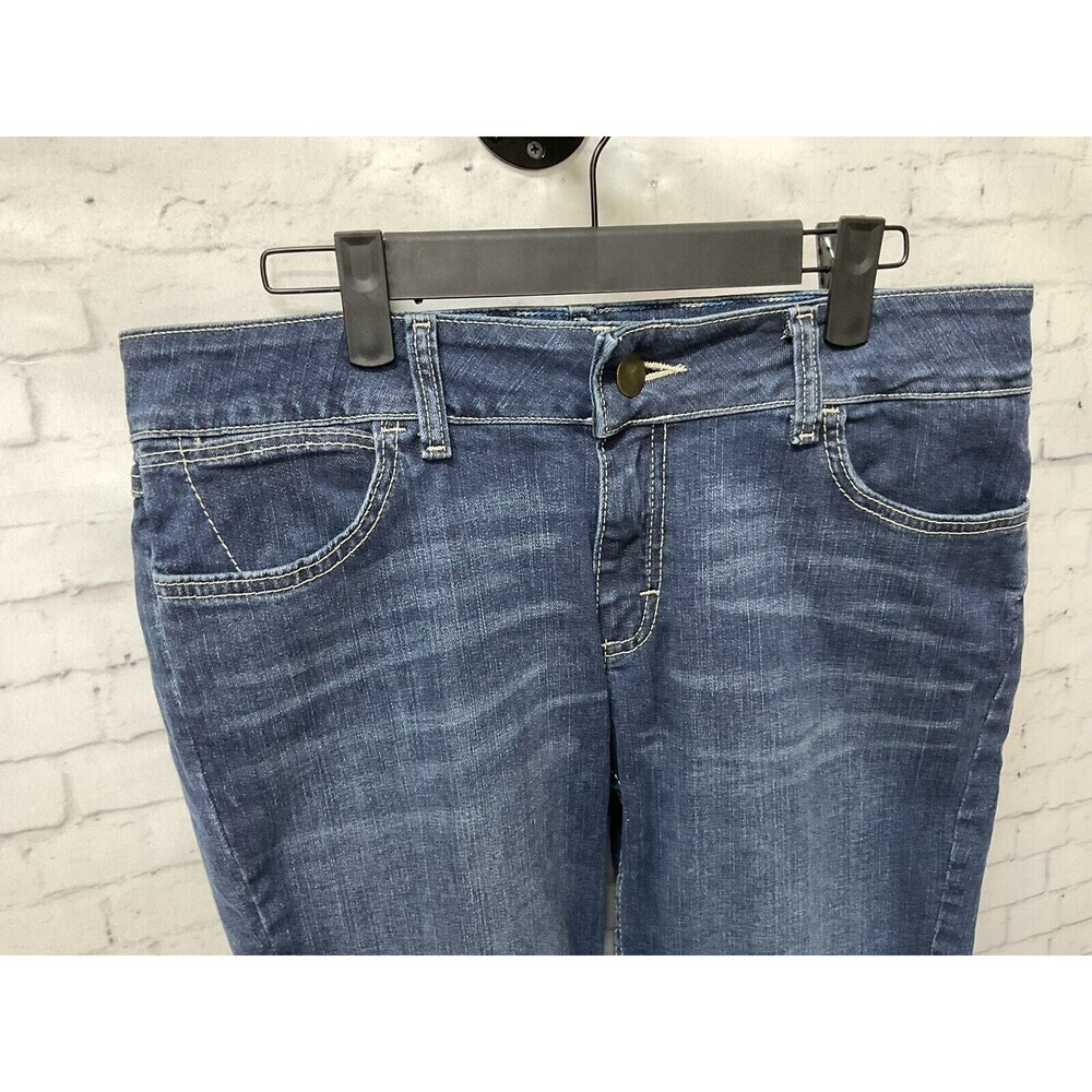 Wrangler Rock 47 Womens Jeans 29W 32L Flare Leg Blue Jeans Stretch Excellent E1 - Picture 5 of 10